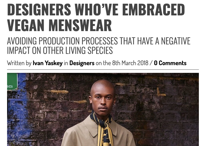 Designers Who've Embraced Vegan Menswear